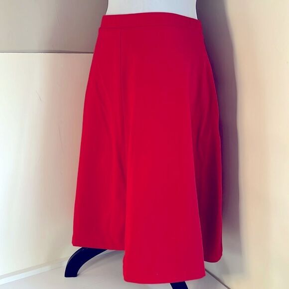 Tahari Women’s XL Dark Coral Hidden Pocket A Line Skirt for Spring 2024! - Picture 1 of 8